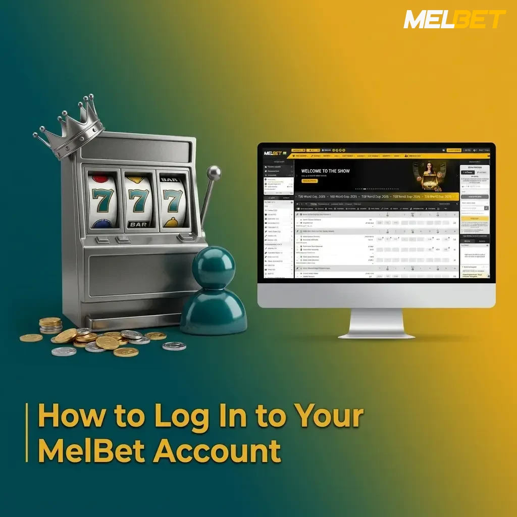 MelBet account login page showing sign-in form with email, password fields and two-factor authentication option